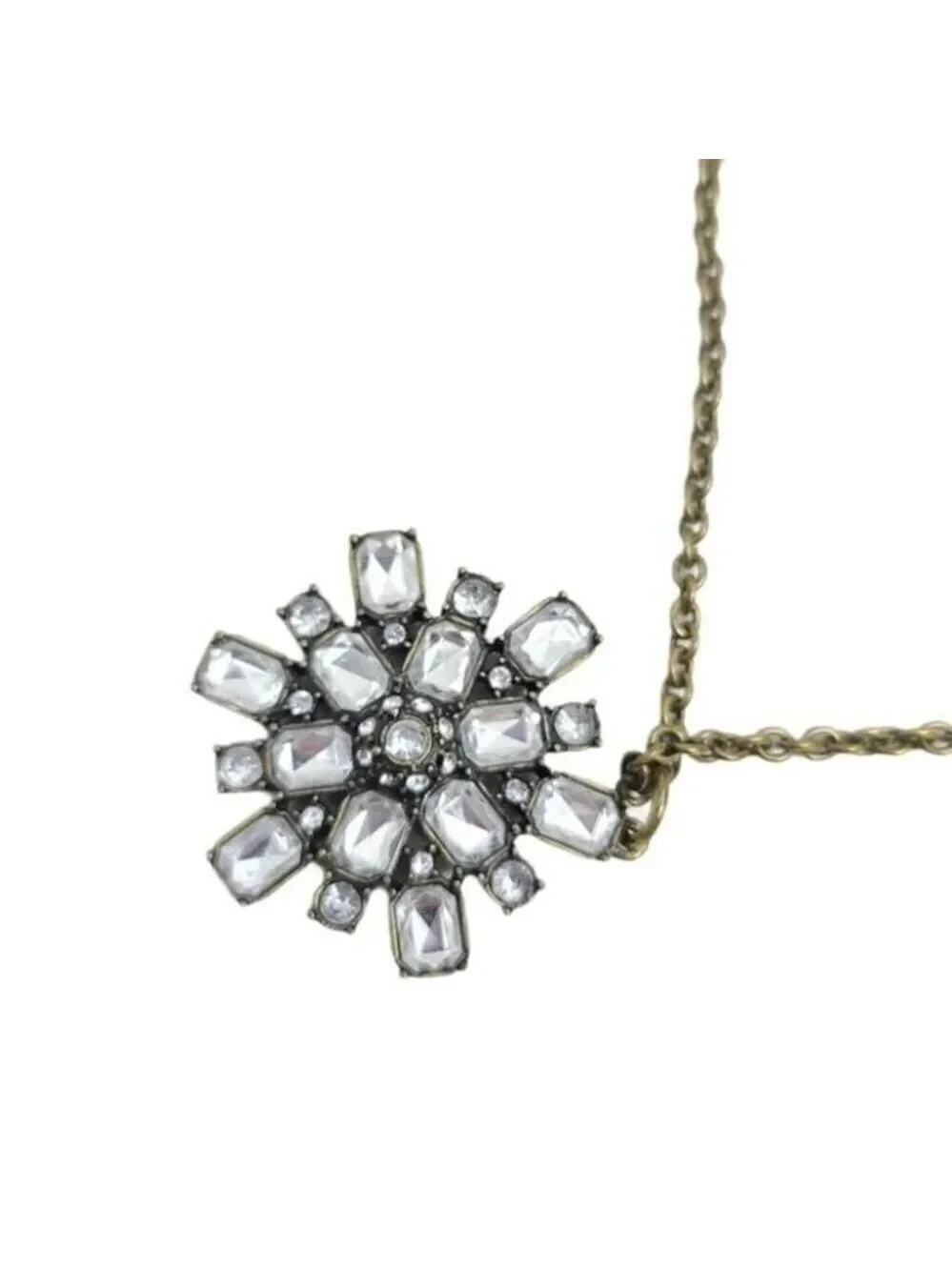 J. Crew Flower Shaped Pendant Necklace